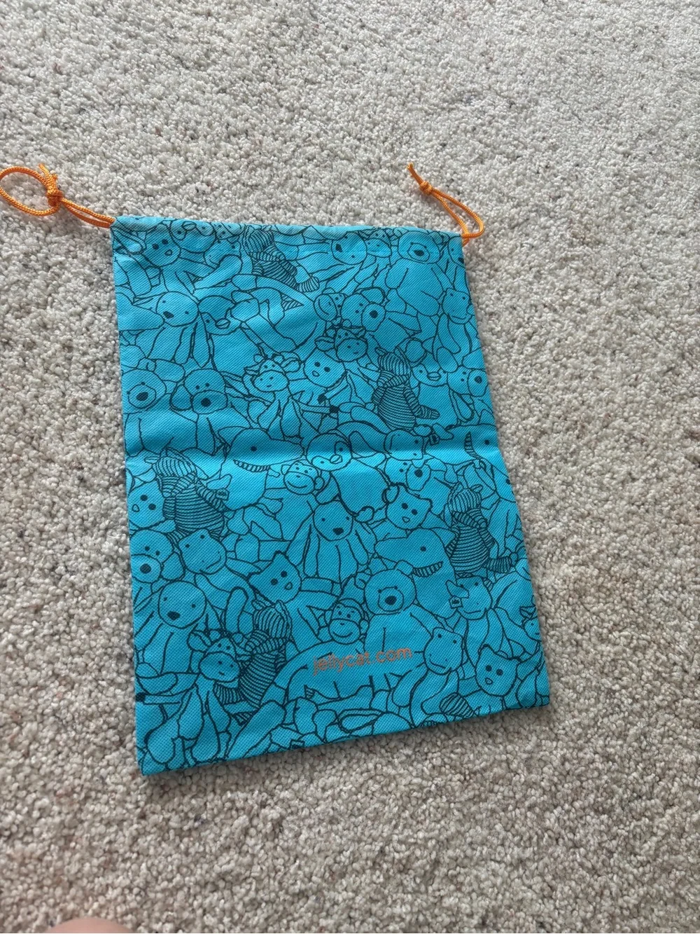 Jellycat London Blue Drawstring Dust Bag never used